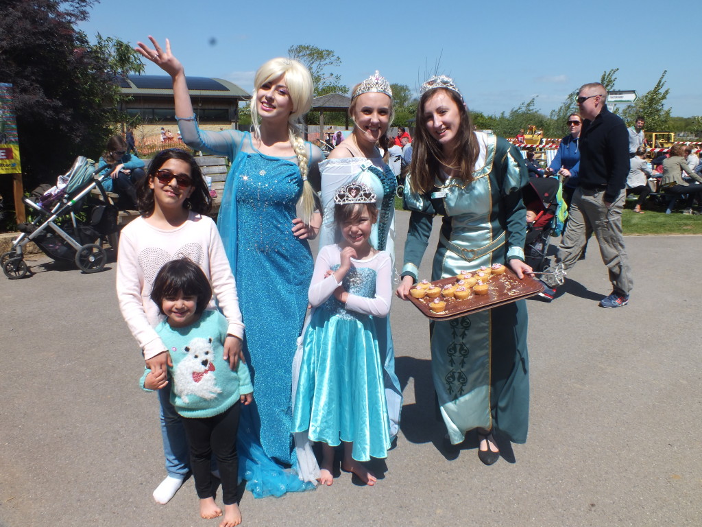 Visitors enjoying Princess weekend at Puxton Park